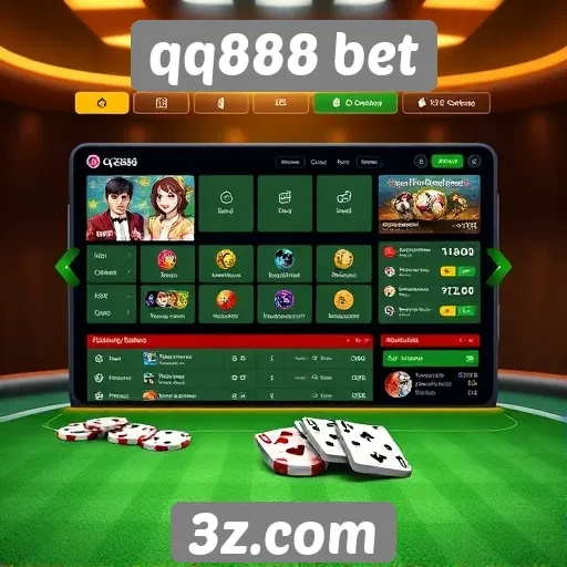 Interface do usuário na qq888 bet é intuitiva